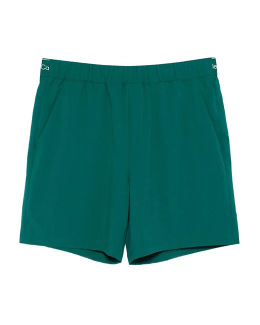 Calvin Klein Green Logo-Print Performance Shorts for men