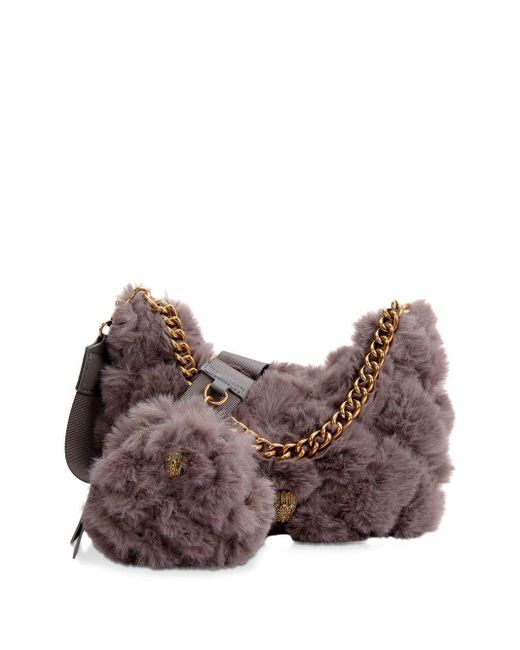 Kurt Geiger Faux Fur Multi Crossbody Bag in Brown Lyst