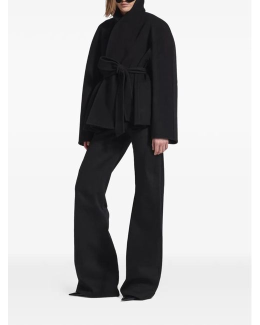 Balenciaga Black Belted Wrapped Jacket
