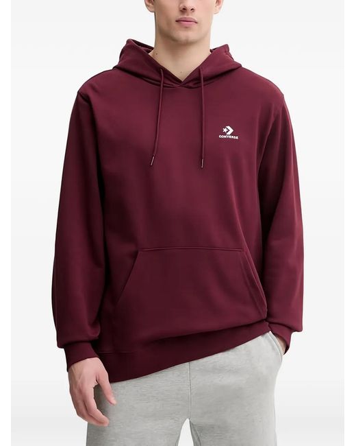 Converse Red Logo Hooded Sweatshirt for men