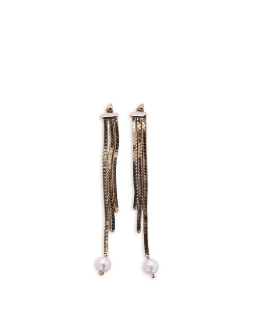 Rosantica White Aurea Chain Pearl Earrings