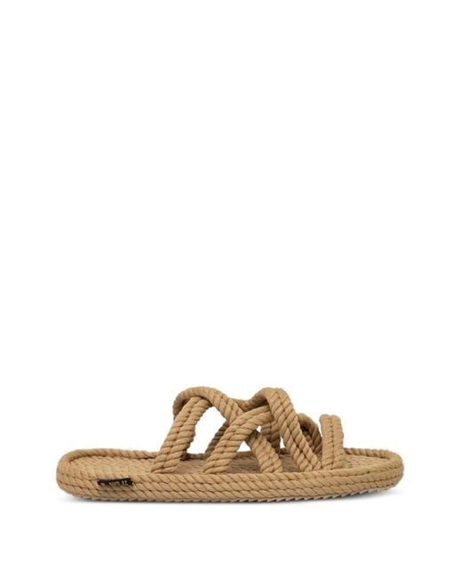 Bohonomad Metallic Rome Rope-Detail Espadrilles