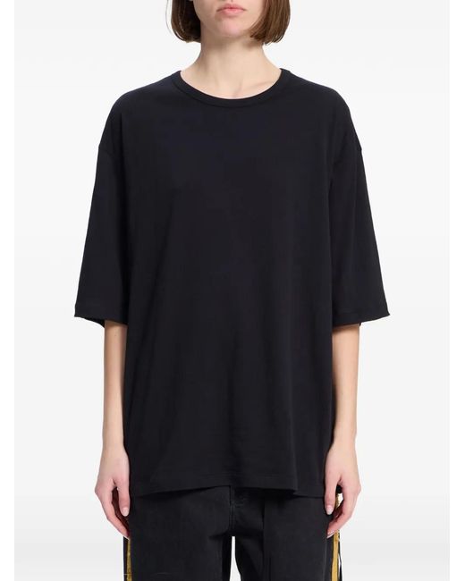 Ann Demeulemeester Black Brushed-Finish T-Shirt