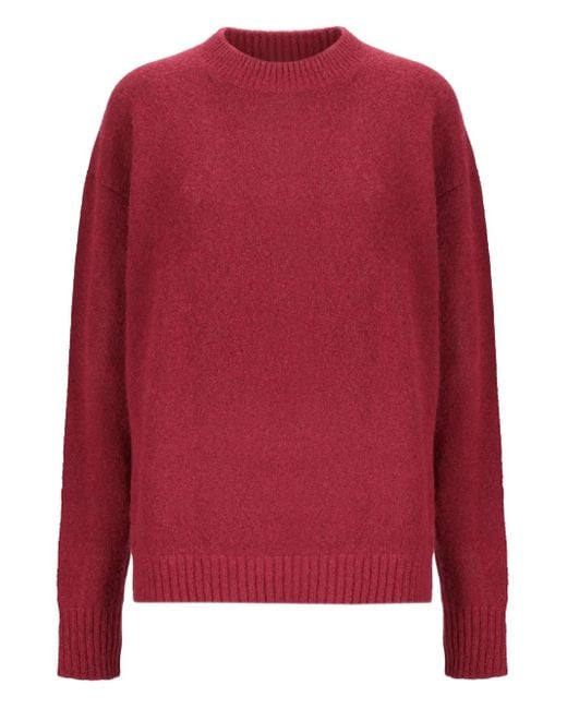 Laneus クルーネック プルオーバー Red