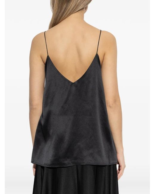 Lisa Yang Black V-Neck Camisole Top
