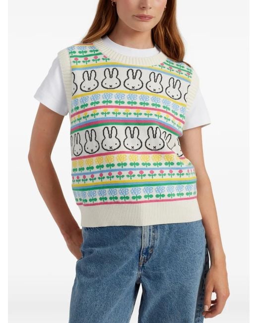 Chinti & Parker Blue Fairisle Pattern Top