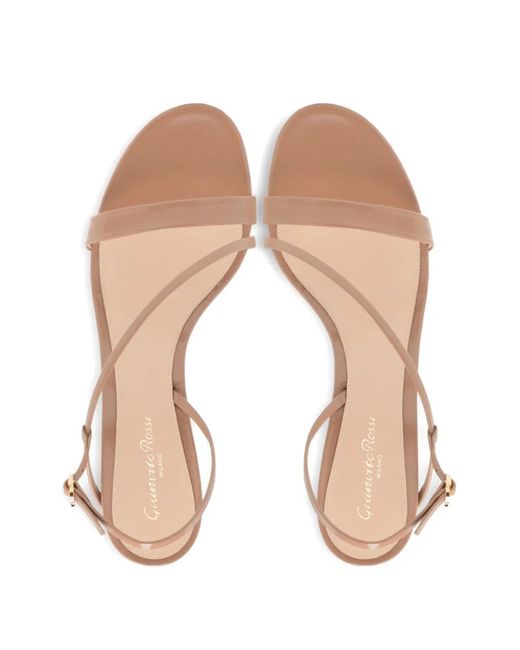Gianvito Rossi White Manhattan Leather Sandals