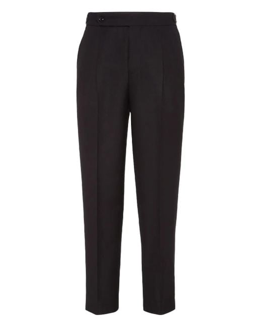 Brunello Cucinelli Plissierte Hose in Black für Herren