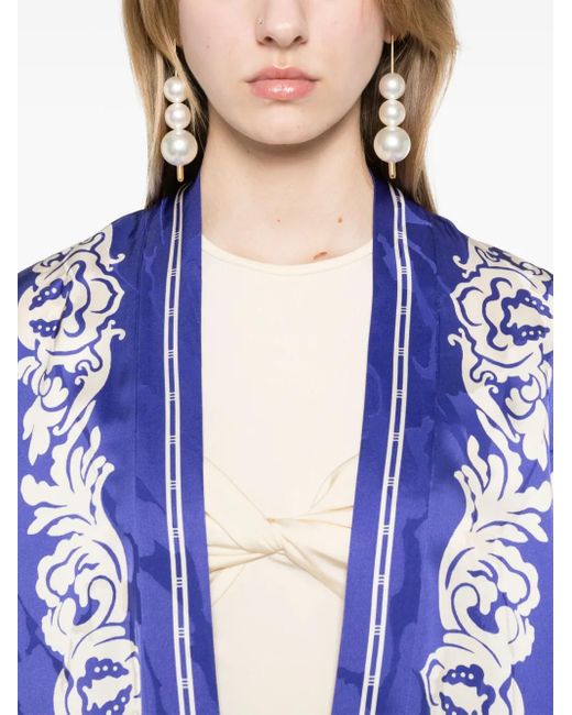 Etro Jack Met Bloemenprint in het Blue