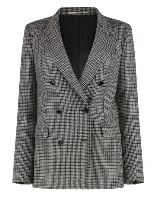 Tagliatore Black Double-Breasted Blazer