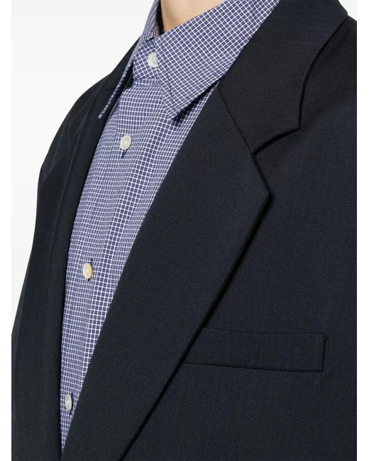 Acne Blue Single-Breasted Blazer for men