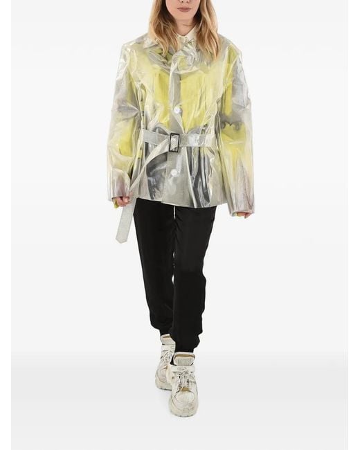 Maison Margiela Yellow Waterproof Belted Jacket