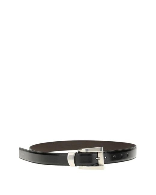 Belt H.30 Calf Leather di Versace in White