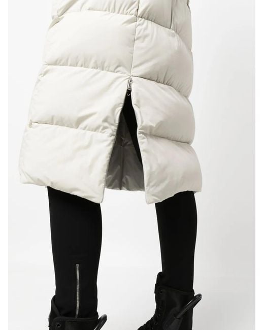 Moorer White Zagarakn Padded Coat