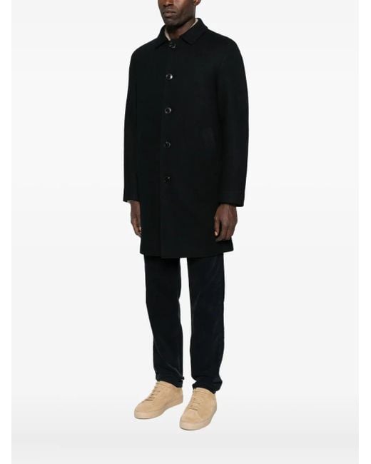 Marc O' Polo Black Single-Breasted Coat for men