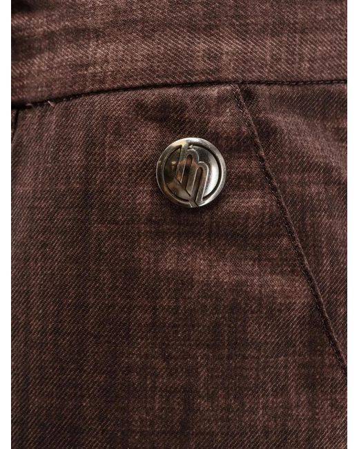 Massimo Osti Studio Brown Wool Trousers for men