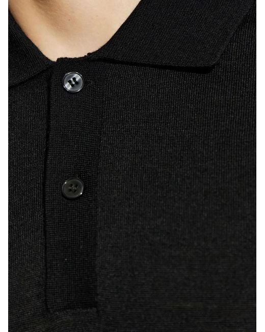 Samsøe & Samsøe Black Sarowan Polo Shirt for men