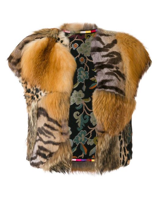 Etro Brown Fur Jacket