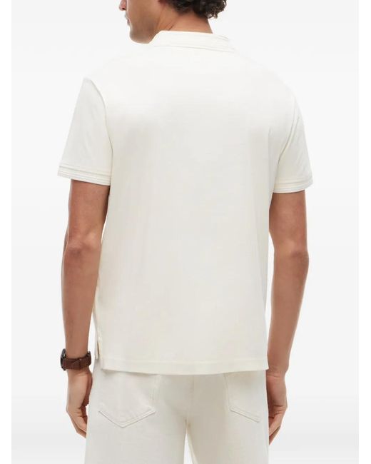 Tommy Hilfiger White Regular-Fit Short-Sleeve Cotton Polo Shirt for men