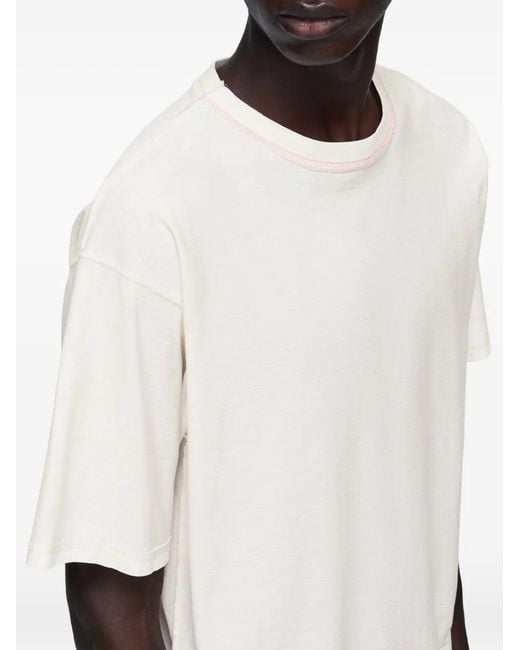 Maison Margiela White Seam Detail T-Shirt for men