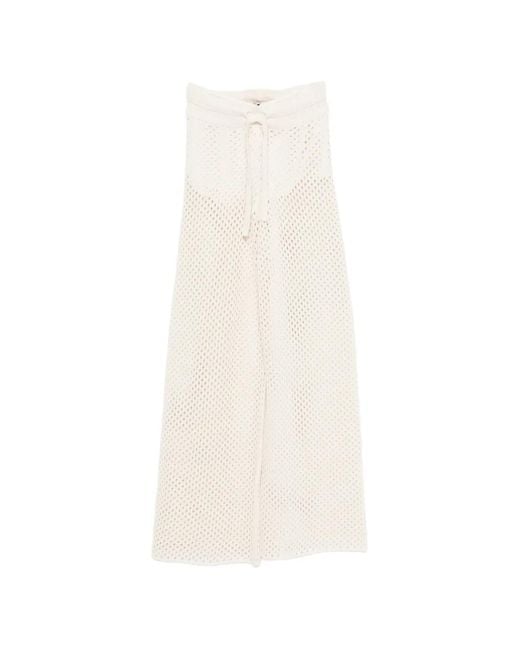 Golden Goose Deluxe Brand White Pantalon En Crochet