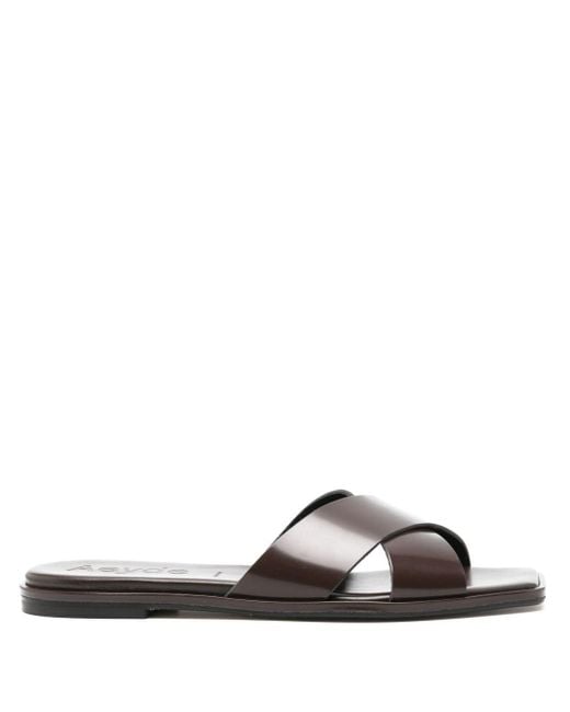 Aeyde Brown Sonia Leather Sandals