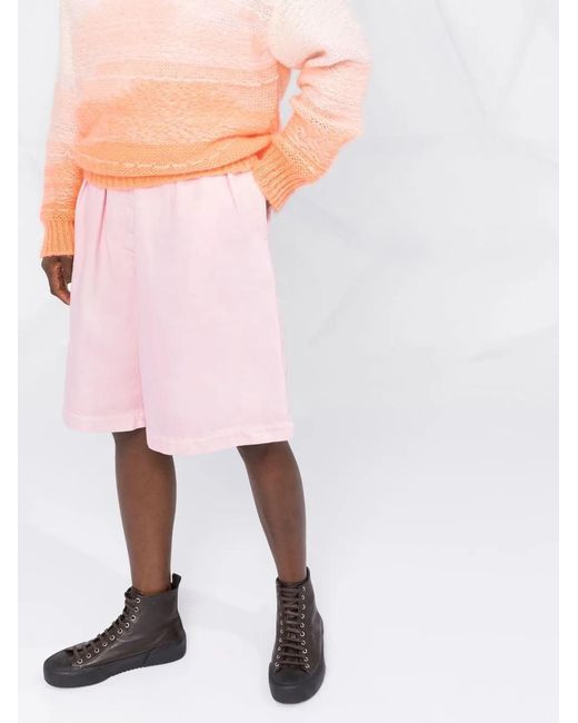 Raf Simons Geplooide Shorts in het Pink