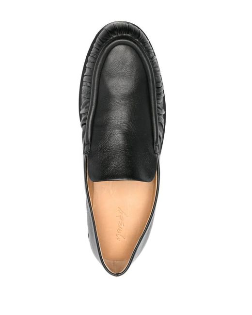 Marsèll Black Mocassino Leather Loafers
