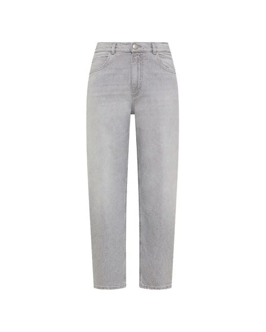 Seventy Gray Five-Pocket Jeans