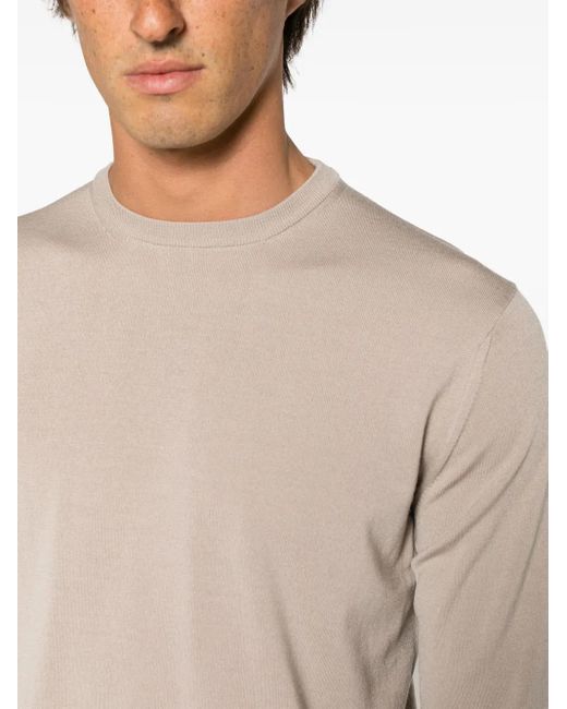 Zanone Multicolor Virgin Wool Blend Crew-Neck Jumper for men