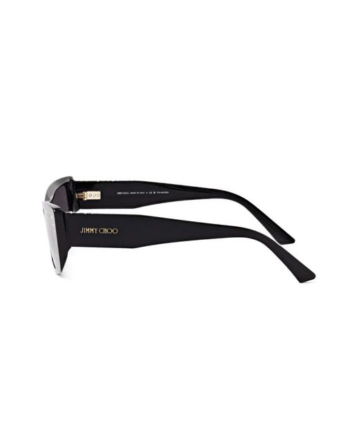 Jimmy Choo Brown Lexy Rectangle-Frame Sunglasses