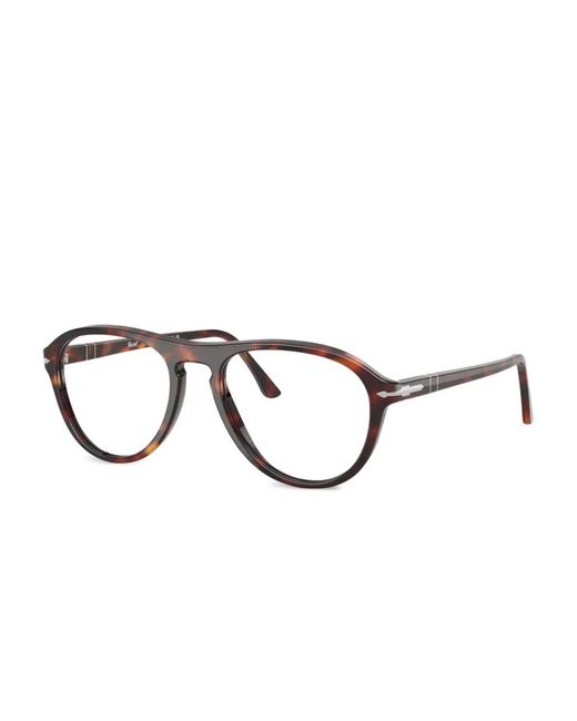 Persol Brown Pilot-Frame Glasses