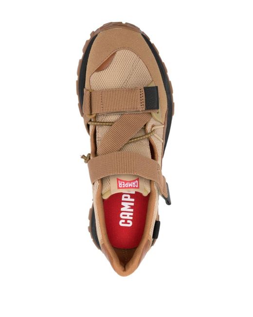 Camper Brown Dril Trail Touch-strap Sneakers for men