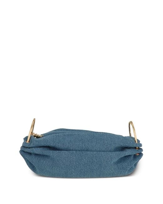 Cult Gaia Blue Cinch Cross Body Bag