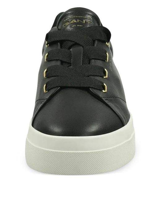 Zapatillas de piel con plataforma Gant de color Black