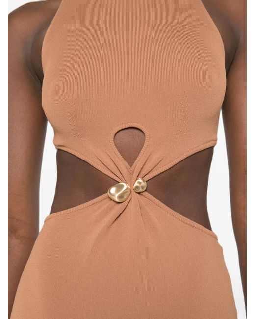 Cult Gaia White Cypress Cut-Out Midi Dress