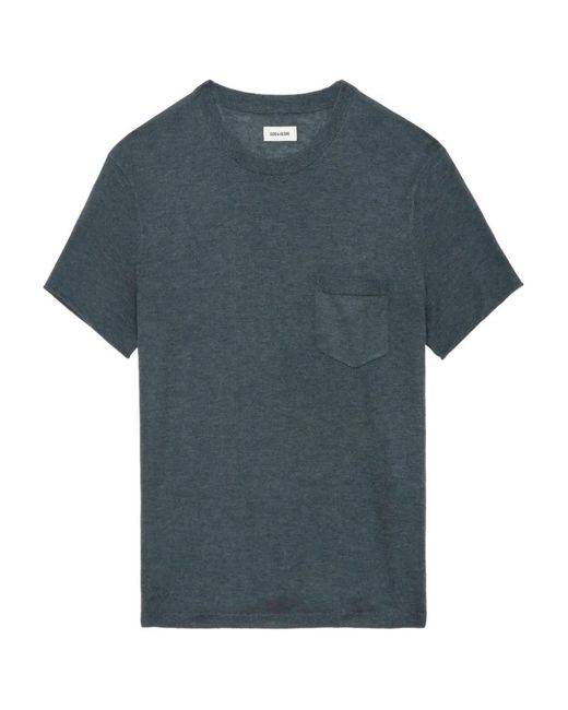 Zadig & Voltaire Blue Jimmy T-Shirt for men