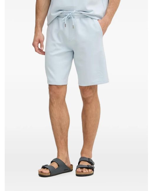 Karl Lagerfeld Blue Short À Logo Imprimé for men