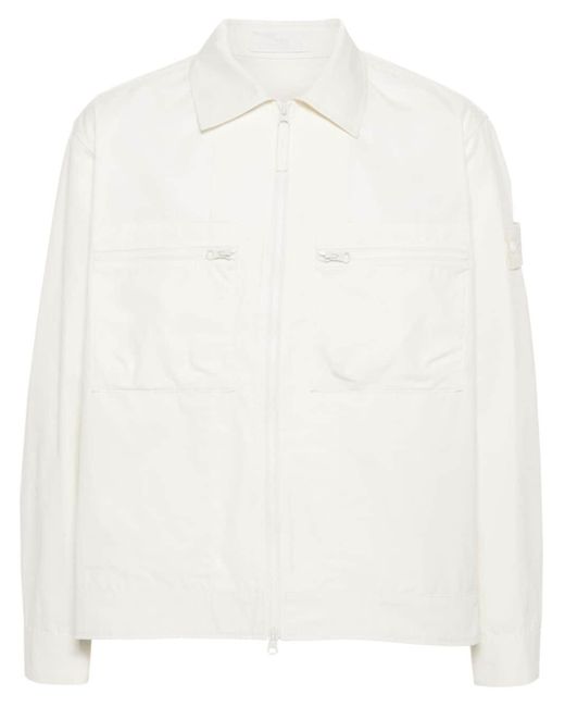 Stone Island White Ghost Organic-cotton Jacket for men