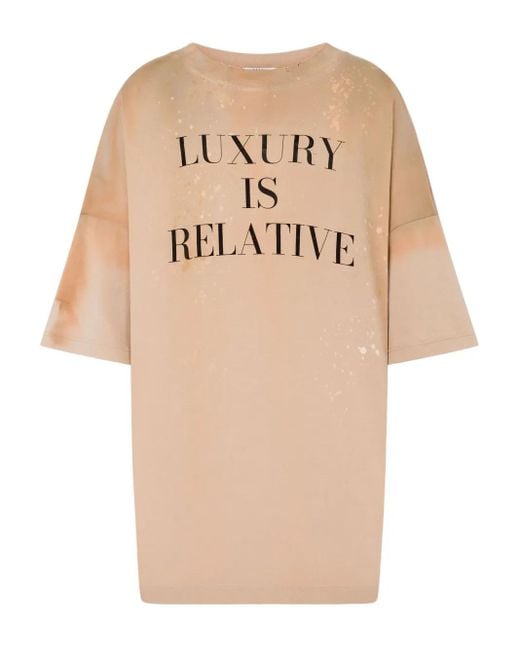 Moschino ブリーチコットン Tシャツ Natural