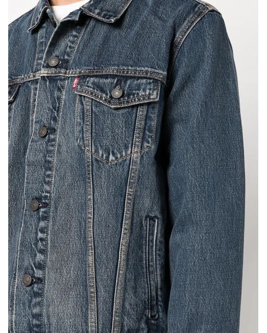 Levi's Blue Cotton Denim Jacket for men