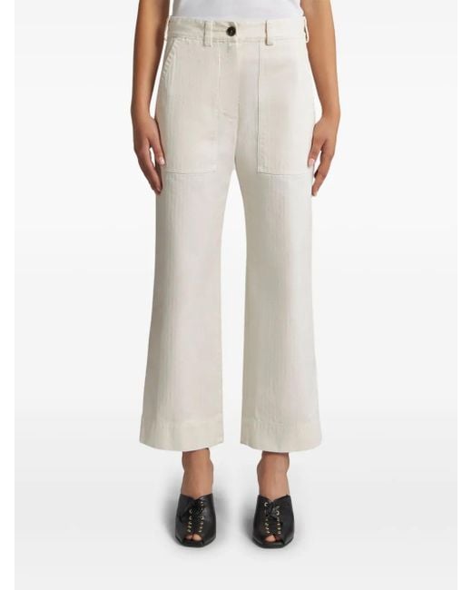 Etro White Flared Trousers