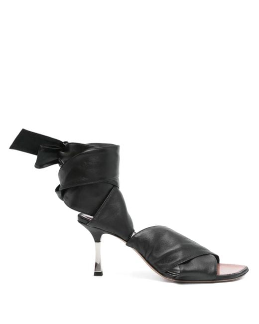 Paris Texas 70Mm Leather Sandals in Black | Lyst