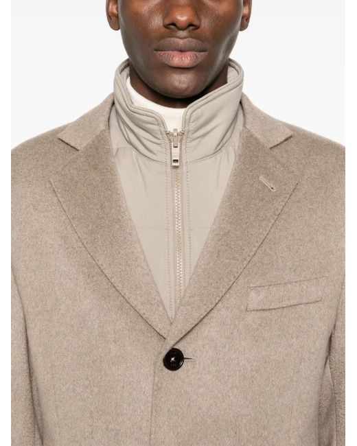 Fay Natural Double-Layer Coat for men