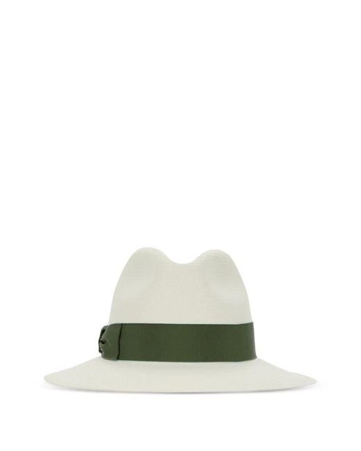 Borsalino Green Ribbon Hat