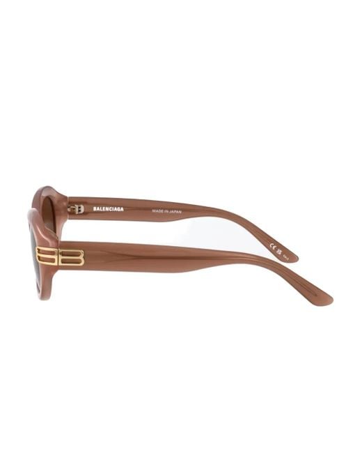 Balenciaga Brown Sonnenbrille mit ovalem Gestell