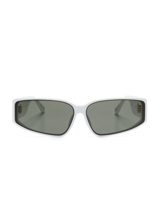 Linda Farrow Gray Alexis Biker-frame Sunglasses