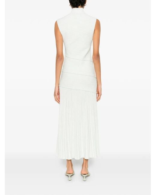 Proenza Schouler White Federica Pleated Maxi Dress