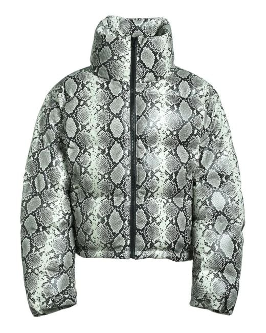 BREATH Gray Snakeskin-Print Zip-Up Jacket for men