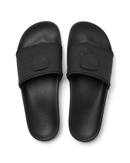 Karl Lagerfeld Black Kondo Nft Slippers for men